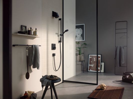 Hansgrohe Select S Brausegarnitur 105 3jet Relaxation, Brausestange 65 cm, matt schw, Farbe schwarz Bild 8