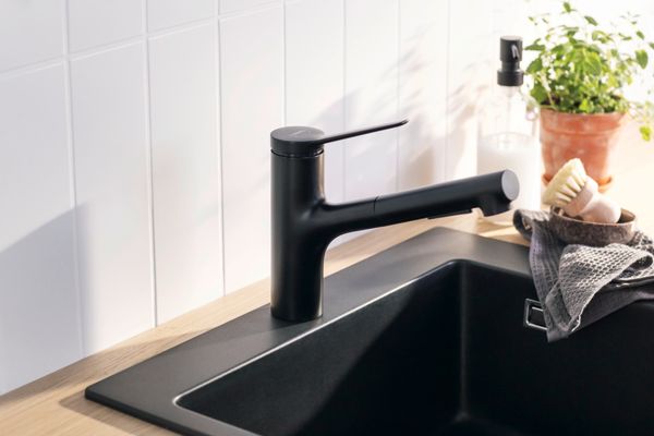 Hansgrohe Spültischmischer 150 Zesis M33 Ausziehbrause 2jet matt, Farbe schwarz Bild 3