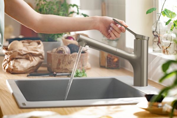 Hansgrohe Spültischmischer 150 Zesis M33 Ausziehbrause 2j sBox lite edelstahl-opt, Farbe silber Bild 4