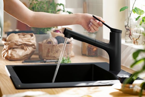 Hansgrohe Spültischmischer 150 Zesis M33 Ausziehbrause 2jet matt, Farbe schwarz Bild 6