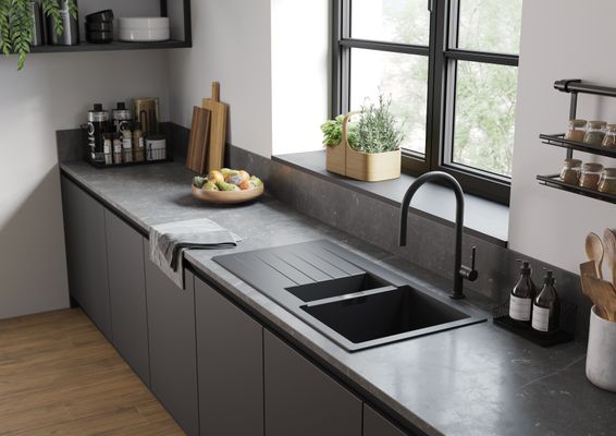 Hansgrohe Spültischmischer 210 Talis M54 Ausziehauslauf 1jet sBox matt, 435 mm, Farbe schwarz Bild 4