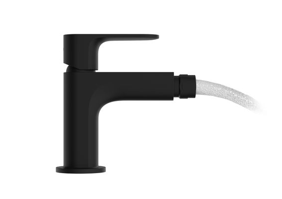 Hansgrohe Bidetmischer Rebris S, mit Zugstangen-Ablaufgarnitur MSW, Farbe schwarz Bild 2