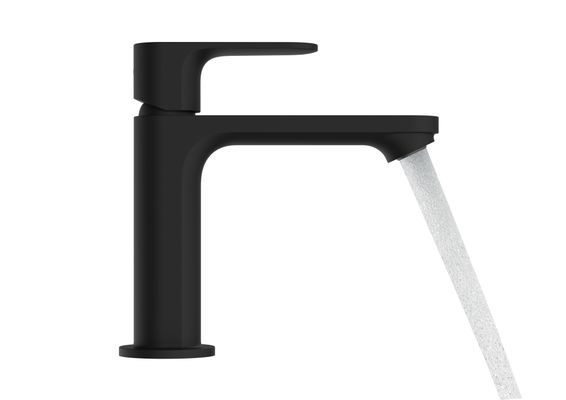 Hansgrohe E Einhebel-Waschtischmischer 110, mit Ablaufgarnitur, Farbe schwarz Bild 2