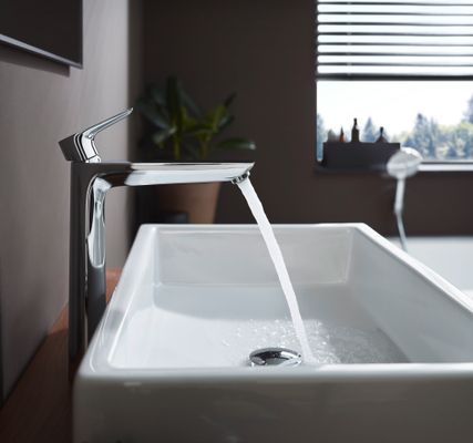 Hansgrohe Einhebel-Waschtischmischer hoch, ComfortZone 240, ohne Ablaufgarnitur, Ausladung 183 mm, 292 x 183 mm, Farbe chrom Bild 6