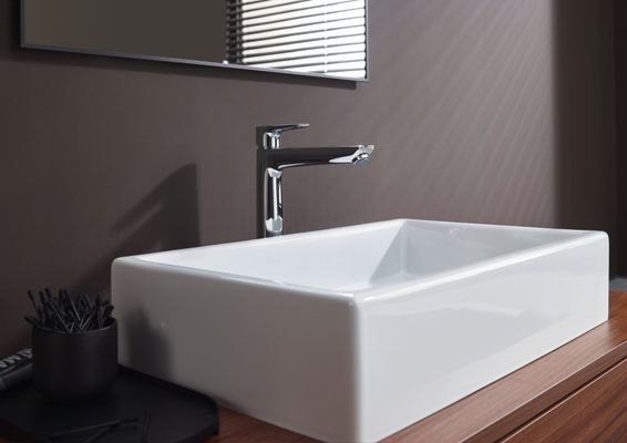 Hansgrohe Einhebel-Waschtischmischer hoch, ComfortZone 240, ohne Ablaufgarnitur, Ausladung 183 mm, 292 x 183 mm, Farbe chrom Bild 10