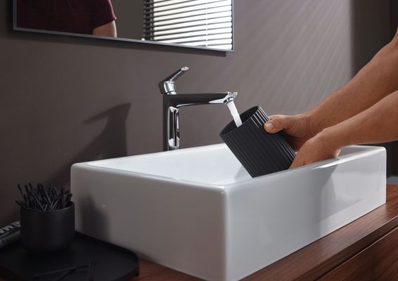 Hansgrohe Einhebel-Waschtischmischer hoch, ComfortZone 240, ohne Ablaufgarnitur, Ausladung 183 mm, 292 x 183 mm, Farbe chrom Bild 12