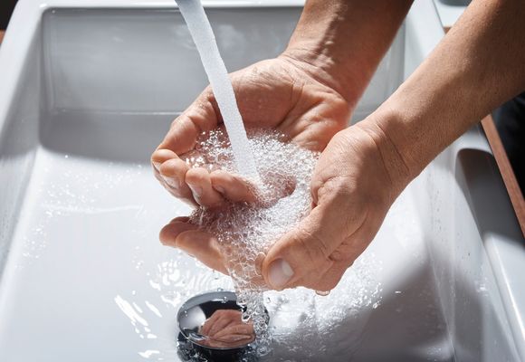 Hansgrohe Einhebel-Waschtischmischer hoch, ComfortZone 240, ohne Ablaufgarnitur, Ausladung 183 mm, 292 x 183 mm, Farbe chrom Bild 15