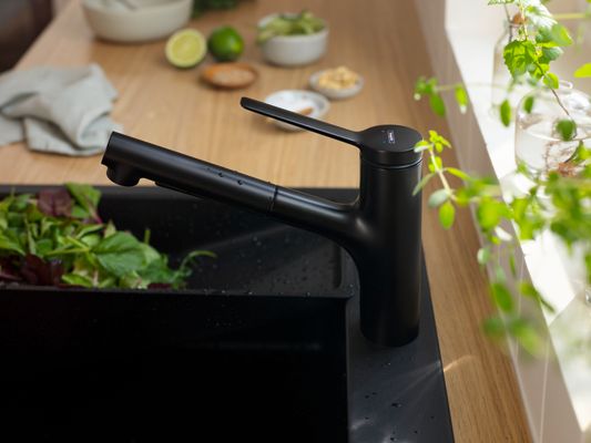 Hansgrohe Spültischmischer 150 Zesis M33 Ausziehbrause 2jet matt, Farbe schwarz Bild 9