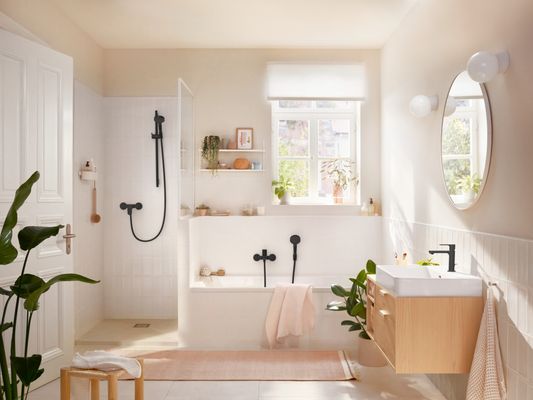 Hansgrohe Wannenmischer Aufputz Rebris S MSW, Farbe schwarz Bild 4