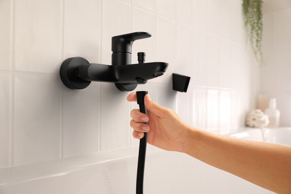 Hansgrohe Wannenmischer Aufputz Rebris S MSW, Farbe schwarz Bild 11