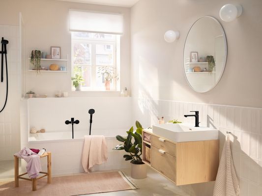 Hansgrohe Wannenmischer Aufputz Rebris S MSW, Farbe schwarz Bild 13