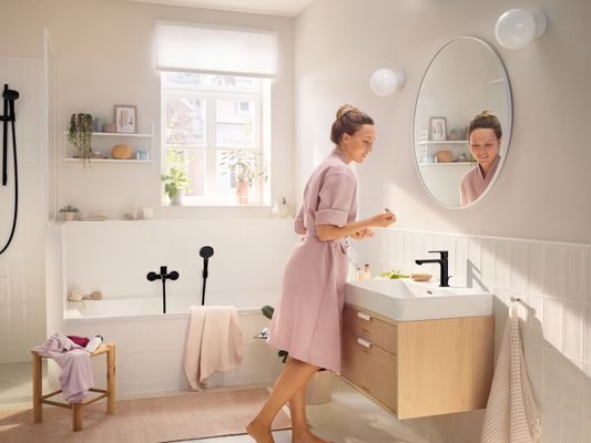 Hansgrohe Wannenmischer Aufputz Rebris S MSW, Farbe schwarz Bild 14