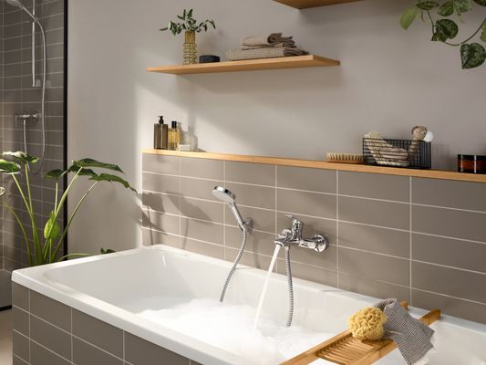 Hansgrohe AP-Wannenmischer, Farbe chrom Bild 8