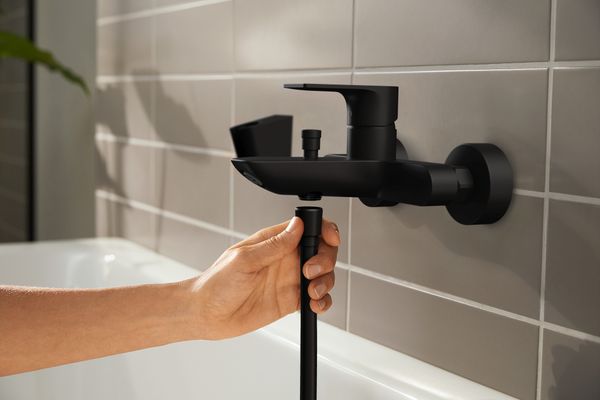 Hansgrohe Wannenmischer Aufputz Rebris E MSW, Farbe schwarz Bild 9