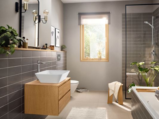 Hansgrohe Waschtischmischer Rebris E 240 CoolStart mit Zugstange, Farbe chrom Bild 5