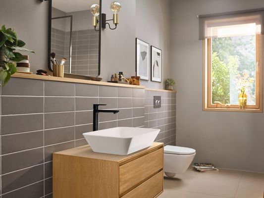 Hansgrohe Waschtischmischer Rebris E 240 CoolStart mit Zugstange MSW, Farbe schwarz Bild 6