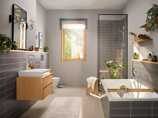 Hansgrohe E Einhebel-Waschtischmischer 210 Schwenkauslauf, mit Zugstange, Farbe chrom Bild 8