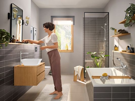 Hansgrohe Waschtischmischer Rebris E 240 CoolStart mit Zugstange, Farbe chrom Bild 11