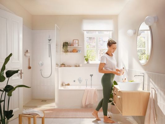 Hansgrohe Waschtischmischer Rebris S 240 CoolStart mit Zugstange, Farbe chrom Bild 5