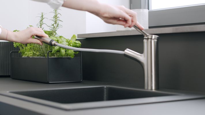 Hansgrohe Spültischmischer 150 Zesis M33 Ausziehbrause 2j sBox lite edelstahl-opt, Farbe silber Bild 11