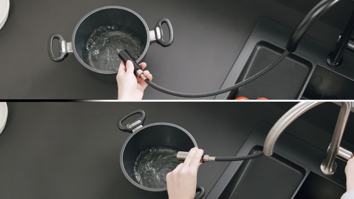 Hansgrohe Spültischmischer 210 Talis M54 Ausziehbrause 2jet edelstahl-optik, 435 mm, Farbe silber Bild 10