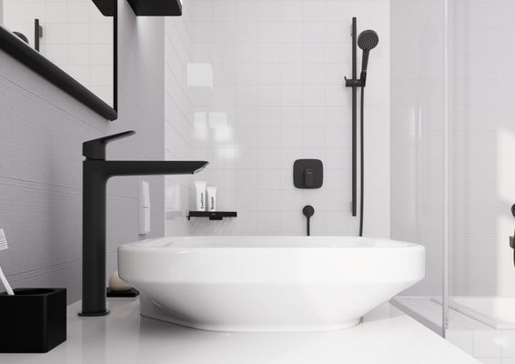 Hansgrohe Brauseset Vernis Blend Vario, mit Unica S Puro Typ 65 matt, Farbe schwarz Bild 14