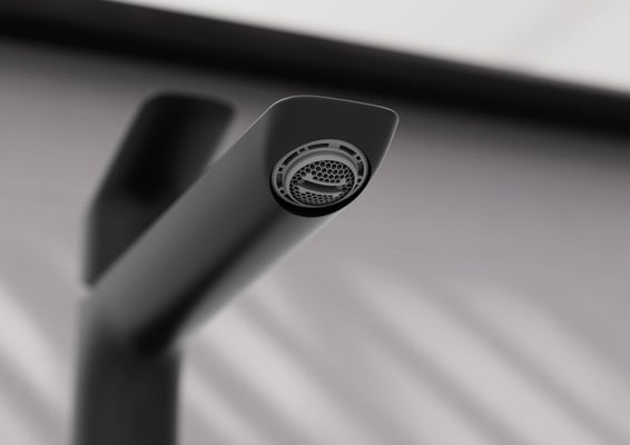 Hansgrohe Waschtischmischer 110 Fine Logis, mit Push-Open Ablaufgarnitur matt, Farbe schwarz Bild 2