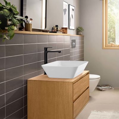 Hansgrohe Waschtischmischer Rebris E 240 CoolStart mit Zugstange MSW, Farbe schwarz Bild 9