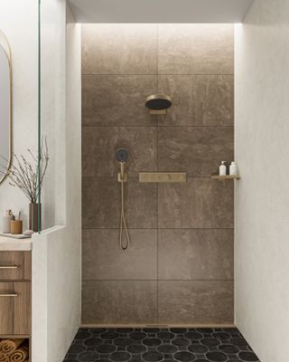 Hansgrohe Handbrause Rainfinity 130 3jet BBR, 132 mm, Farbe bronze Bild 4
