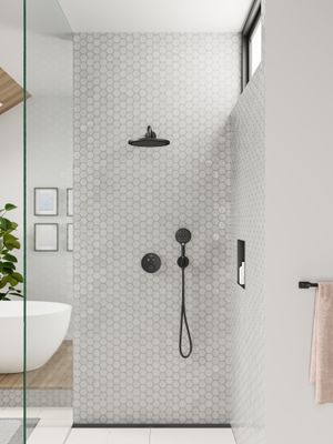 Hansgrohe Handbrause Raindance Select S120 3jet, Ø, 3-Strahl, matt, 125 mm, Farbe schwarz Bild 15