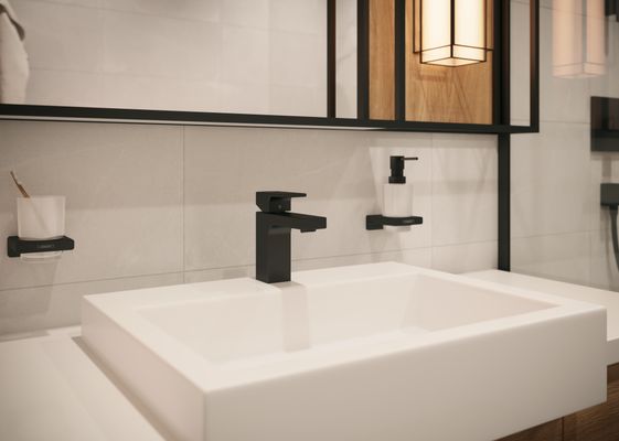 Hansgrohe Zahnputzbecher AddStoris, 94 x 81 x 91 mm, Farbe schwarz Bild 34