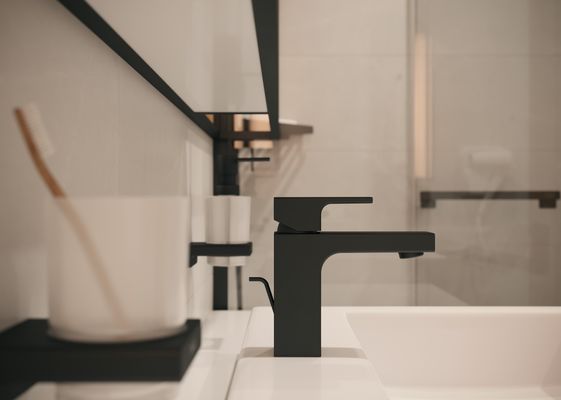 Hansgrohe Zahnputzbecher AddStoris, 94 x 81 x 91 mm, Farbe schwarz Bild 35