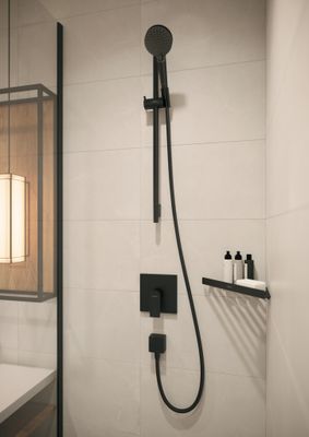 Hansgrohe Wandanschlussbogen FixFit Square Anschluss.Knst, mit RV, 1/2", matt, Farbe schwarz Bild 14