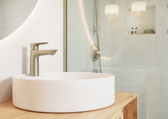 Hansgrohe Einhebel-Waschtischmischer, ComfortZone110, mit Ablaufgarnitur,112 mm, brush.bronz, Farbe bronze Bild 16