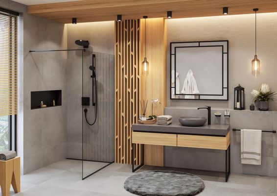 Hansgrohe Einhebel-Waschtischmischer 250 Highriser, ohne Ablaufgarnitur, Farbe schwarz Bild 6