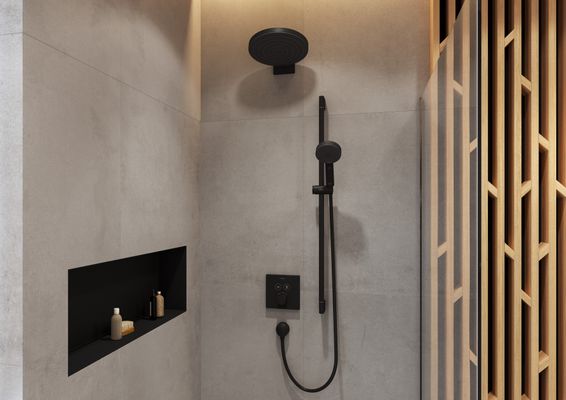 Hansgrohe Select S Brausegarnitur 105 3jet Brausestange 90 cm, EcoSmart, matt, Farbe schwarz Bild 14