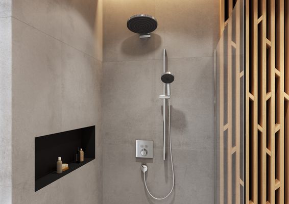 Hansgrohe Select S Brausegarnitur 105 3jet, Brausestange 90 cm, EcoSmart, Farbe chrom Bild 16