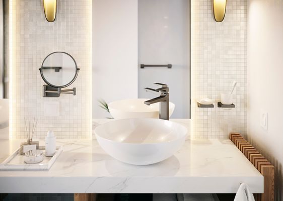 Hansgrohe Waschtischmischer 260 Metropol, mit Push-Open Ablaufgarnitur BBC, Farbe black chrome Bild 7