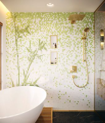 Hansgrohe Kopfbrause Raindance E 300 1jet mit Brausearm 390 mm PGO, 110 x 300 x 540 x 540 mm, Farbe gold Bild 5