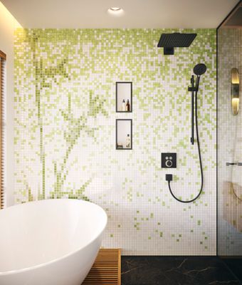 Hansgrohe Wandanschlussbogen FixFit Square Anschluss.Knst, mit RV, 1/2", matt, Farbe schwarz Bild 18