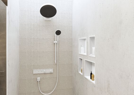 Hansgrohe UP-Thermostat Fertigset, für Fertigset 2 Verbraucher, matt, Farbe weiß Bild 8