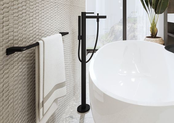Hansgrohe Badetuchhalter AddStoris matt, 32 x 70 x 70 mm, Farbe schwarz Bild 24