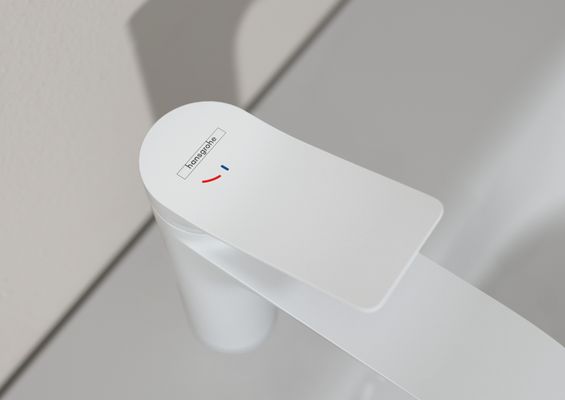 Hansgrohe Waschtischmischer 110 Vivenis CoolStart, mit Zugstangen-Ablaufg.MW, Farbe weiß Bild 3