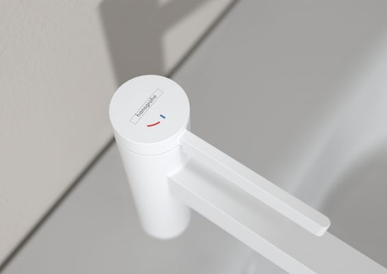 Hansgrohe Waschtischmischer 110 Finoris CoolStart matt, Farbe weiß Bild 3