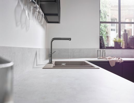 Hansgrohe Spültischmischer 270 Talis M54 Ausziehauslauf 1jet BBC, Farbe black chrome Bild 3