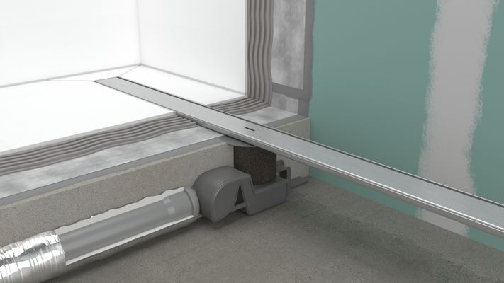 Hansgrohe Komplettset RainDrain Allround 1000 mm für Stand./flache Installation BST, 105 x 1000 x 69 mm Bild 8