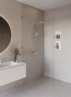 Hansgrohe Komplettset RainDrain Allround 1000 mm für Stand./flache Installation BST, 105 x 1000 x 69 mm Bild 10