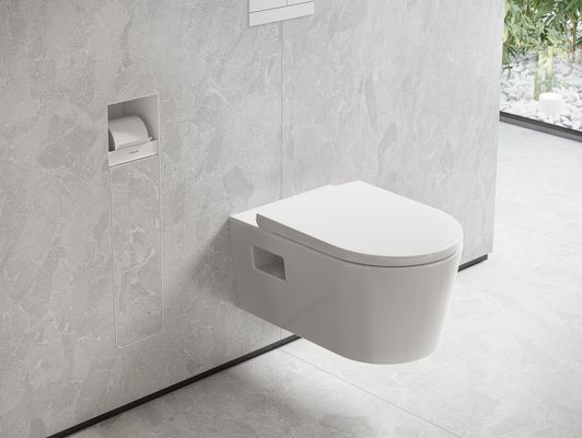Hansgrohe Ein.Toilettenbürstenh.XtraStoris Rock mit Papierhalter u.befliesbarer Tür MW, 690 x 240 mm, Farbe weiß Bild 7