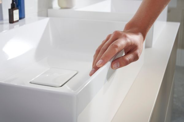 Hansgrohe Konsole Xevolos E 1570 / 550 mm mit 2 Ausschnit.für WTge 600 / 480 mm SBma, 1570 x 550 mm Bild 2