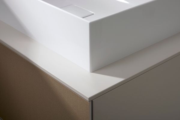 Hansgrohe Konsole Xevolos E 1570 / 550 mm mit 2 Ausschnit.für WTge 600 / 480 mm SBma, 1570 x 550 mm Bild 3